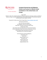 Ecological monitoring and mitigation policies and practices at offshore wind installations in the United States and Europe