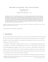 Materialism and immorality: more urban than rural?
