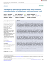 Assessing the potential for demographic restoration and assisted evolution to build climate resilience in coral reefs