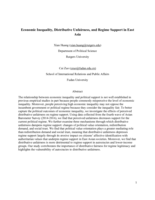 Economic inequality, distributive unfairness, and regime support in East Asia
