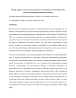 Merging cognitive and sociocultural approaches: toward better understandings of the processes of developing thinking and reasoning