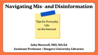 Navigating dis- and misinformation: tips for everyday life on the internet