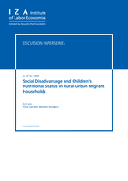 Social disadvantage and children's nutritional status in rural-urban migrant households