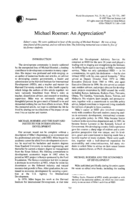 Michael Roemer: An appreciation