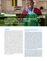Migrant women & remittances: exploring the data from selected countries