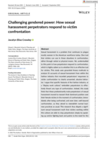 Challenging gendered power: How sexual harassment perpetrators respond to victim confrontation