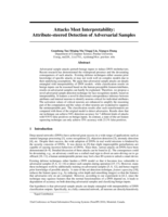 Attacks meet interpretability: attribute-steered detection of adversarial samples