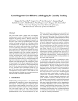 Kernel-supported cost-effective audit logging for causality tracking