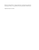 Supplemental figures and tables for "Bayesian approaches to smooth pursuit of random dot kinematograms: effects of varying RDK noise and the predictability of RDK direction"
