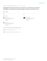 Intelligent help for the opioid crisis lifecycle: the need for an artificial intelligence and informatics-based strategy to address the opioid crisis