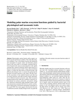 Modelling polar marine ecosystem functions guided by bacterial physiological and taxonomic traits