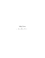 After Prévert: poems from Paroles
