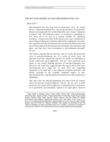 The but-for theory of anti-discrimination law