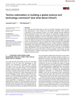 Techno-nationalism or building a global science and technology commons? (but what about China?)