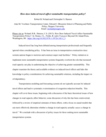 How does induced travel affect sustainable transportation policy?