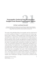 Neuropathic orofacial pain mechanisms: insights from human experimental studies