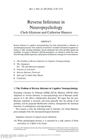 Reverse inference in neuropsychology