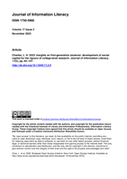 Insights on first-generation students' development of social capital for the rigours of college-level research