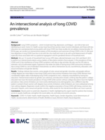An intersectional analysis of long COVID prevalence