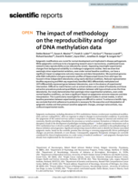 The impact of methodology on the reproducibility and rigor of DNA methylation data