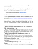 Communicating future sea-level rise uncertainty and ambiguity to assessment users