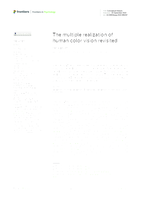 The multiple realization of human color vision revisited