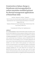 Construction of phase change n-Octadecane microencapsulated in carbon nanotubes-modified polymer for thermal management applications of finned heat sinks