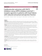 Cardiovascular outcomes with SGLT2 inhibitors versus DPP4 inhibitors and GLP-1 receptor agonists in patients with heart failure with reduced and preserved ejection fraction