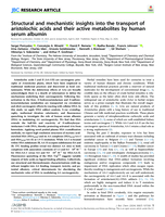 Structural and mechanistic insights into the transport of aristolochic acids and their active metabolites by human serum albumin