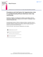 Prevalence and risk factors for hypertensive crisis in a predominantly African American inner-city community