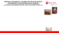Pathway to excellence: two-plus-two nursing student participation in the RUSON Honors Program