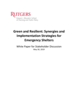 Green and resilient: synergies and implementation strategies for emergency shelters
