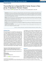 Financial barriers to expanded birth center access in New Jersey: a qualitative thematic analysis