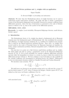 Small divisor problems and A p weights with an application