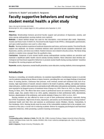 Faculty supportive behaviors and nursing student mental health: A pilot study