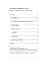 Prior Bad Acts and Merger Review