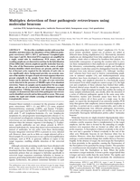 Multiplex detection of four pathogenic retroviruses using molecular beacons