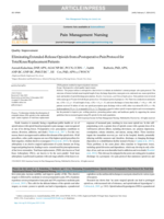 Eliminating Extended-Release Opioids from a Postoperative Pain Protocol for Total Knee Replacement Patients