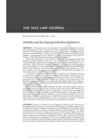 Disability and the Ongoing Federalism Revolution