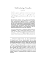 Title IX in the Age of Textualism