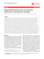 Hypercholesterolemia and microvascular dysfunction: interventional strategies
