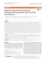 Maternal engineered nanomaterial inhalation during gestation alters the fetal transcriptome