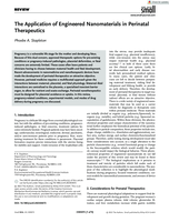 The Application of Engineered Nanomaterials in Perinatal Therapeutics