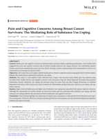 Pain and Cognitive Concerns Among Breast Cancer Survivors: The Mediating Role of Substance Use Coping