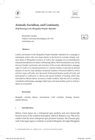 Animals, Socialism, and Continuity Wolf Hunting in the Mongolian People's Republic