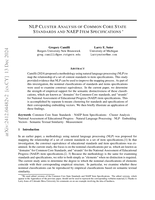 NLP Cluster Analysis of Common Core State Standards and NAEP Item Specifications