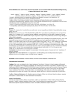 Household Income and County Income Inequality are Associated with Financial Hardship Among Cancer Survivors in New Jersey