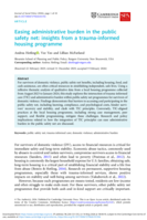 Easing administrative burden in the public safety net: insights from a trauma-informed housing programme