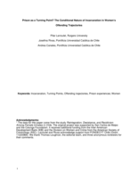 Prison as a Turning Point? The Conditional Nature of Incarceration in Women's Offending Trajectories