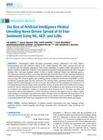 The Rise of Artificial Intelligence Phobia! Unveiling News-Driven Spread of AI Fear Sentiment Using ML, NLP, and LLMs
